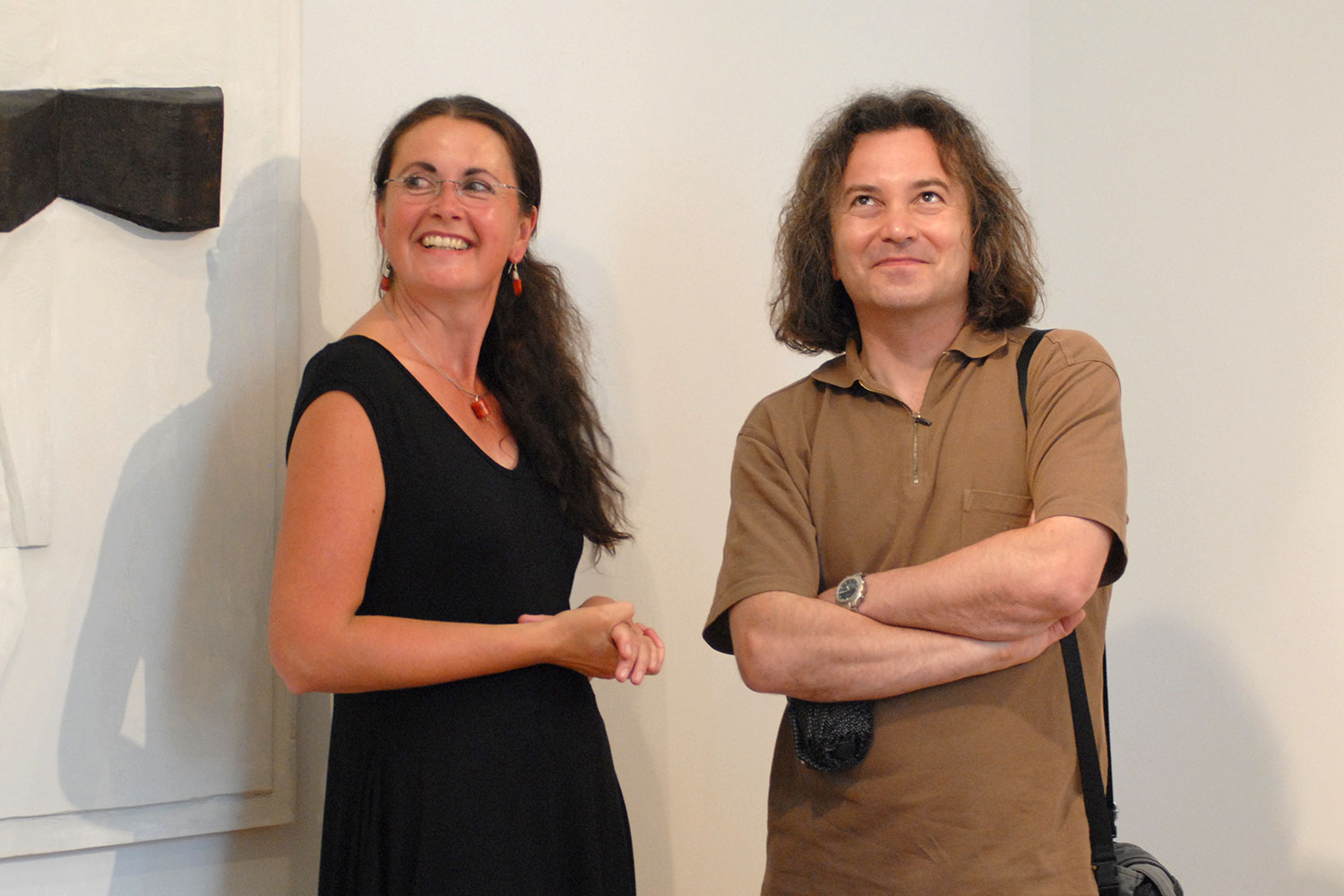 Beate Debus und Prof. Dr. Kai Uwe Schierz . Ausstellung "corpus" . Beate Debus . Städtische galerie ada Meiningen . 2007