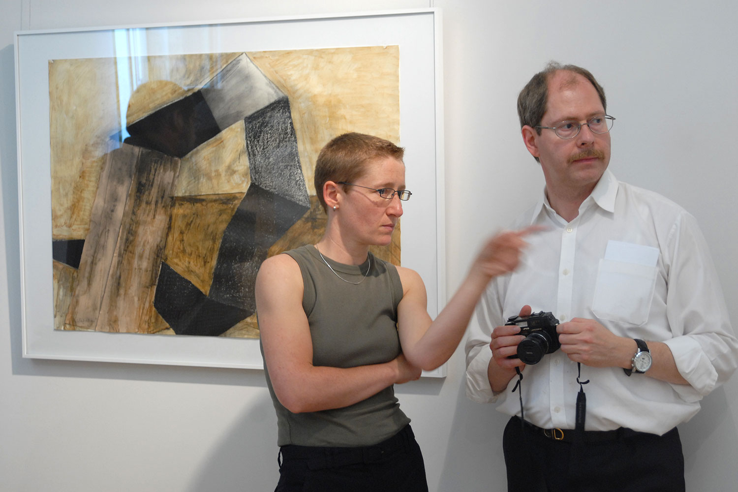 Ralf-Michael Seele (rechts) . Ausstellung "corpus" . Beate Debus . Städtische galerie ada Meiningen . 2007