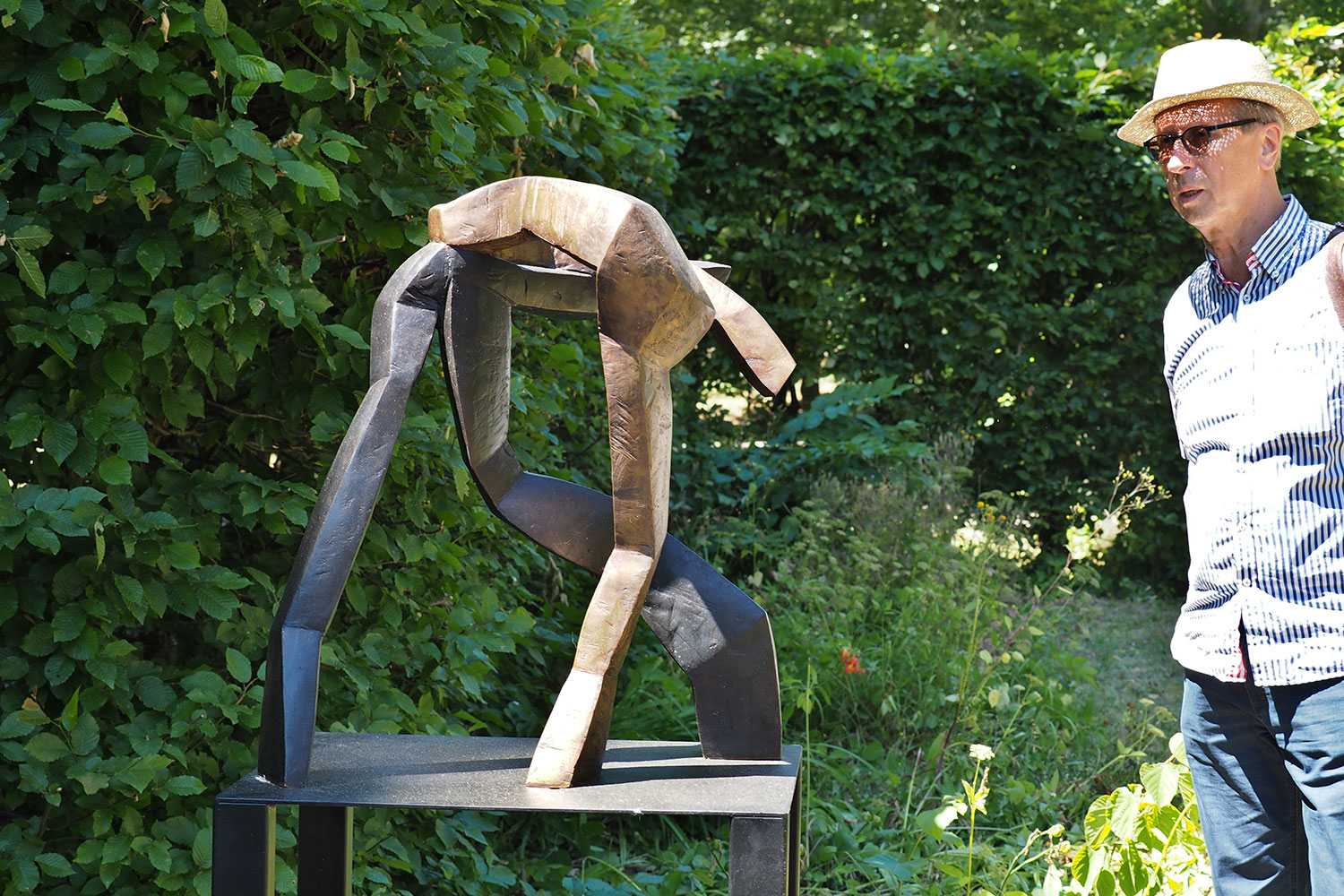 Ausstellung "Neue.Skulptur.Weimar.2018" . Bronzeskulpturen . Beate Debus . Landgut Holzdorf 2018