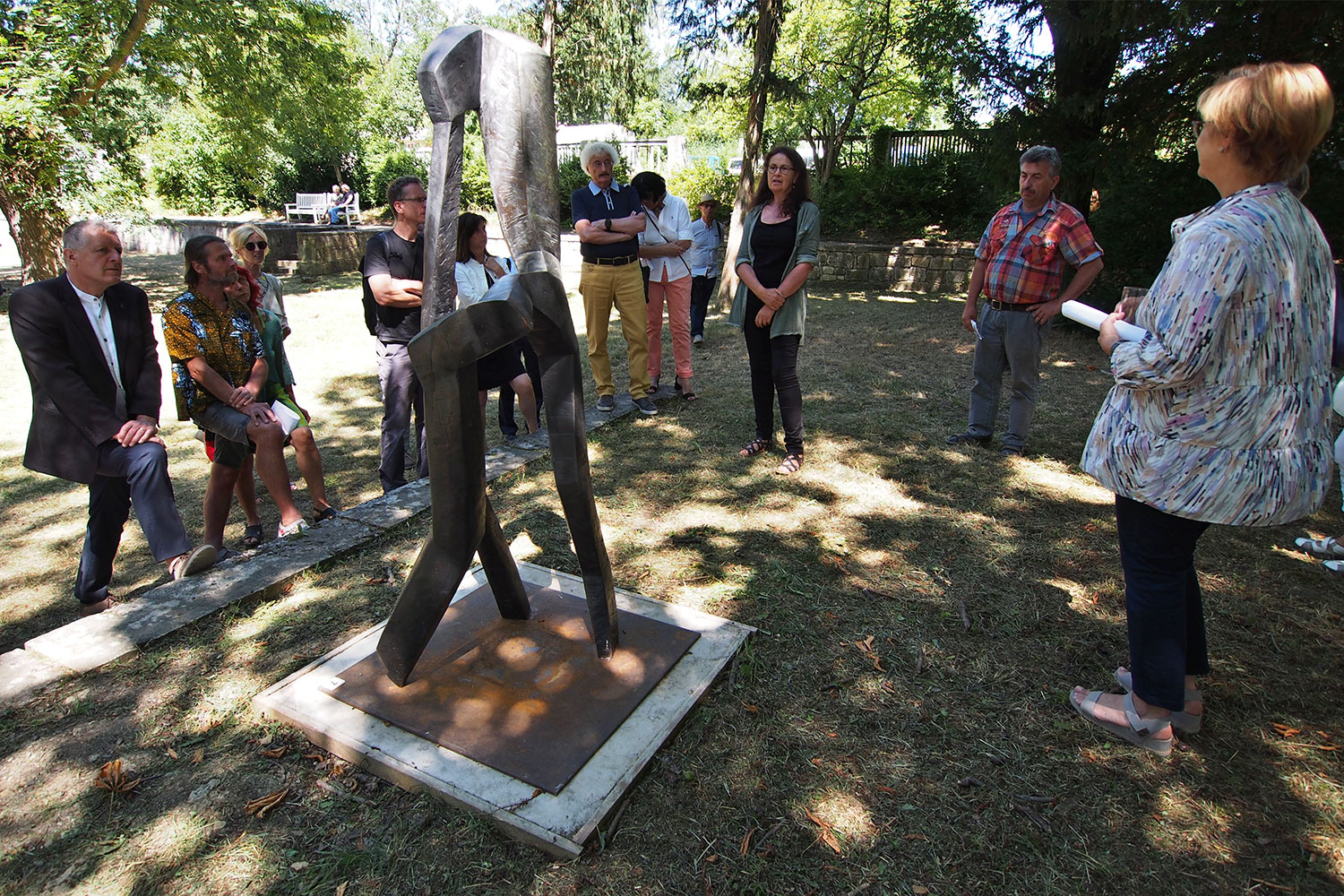 Ausstellung "Neue.Skulptur.Weimar.2018" . Bronzeskulpturen . Beate Debus . Landgut Holzdorf 2018