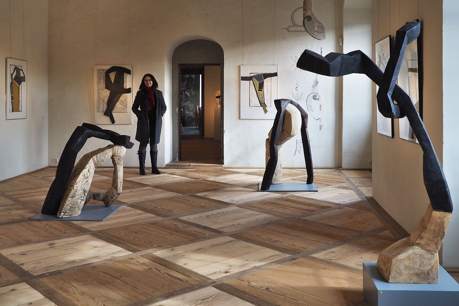 Ausstellung "Da-Seins-Formen" . Skulpturen & Arbeiten auf Papier . Beate Debus . Schloss Wilhelmsburg Schmalkalden . 2019/20
