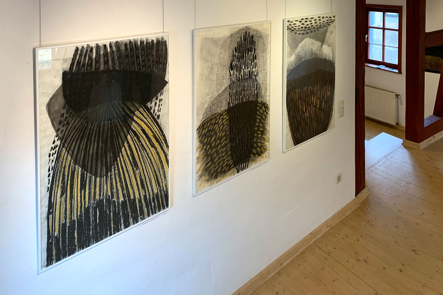 Ausstellung "Rhythmen der Form" . Beate Debus - Landschaftsstrukturen . Galerie im Bürgerhaus Zella-Mehlis 2020