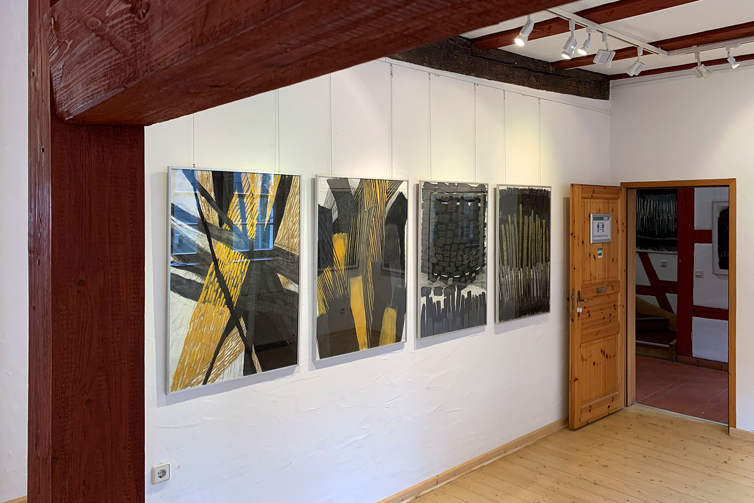 Ausstellung "Rhythmen der Form" . Beate Debus - Landschaftsstrukturen . Galerie im Bürgerhaus Zella-Mehlis 2020