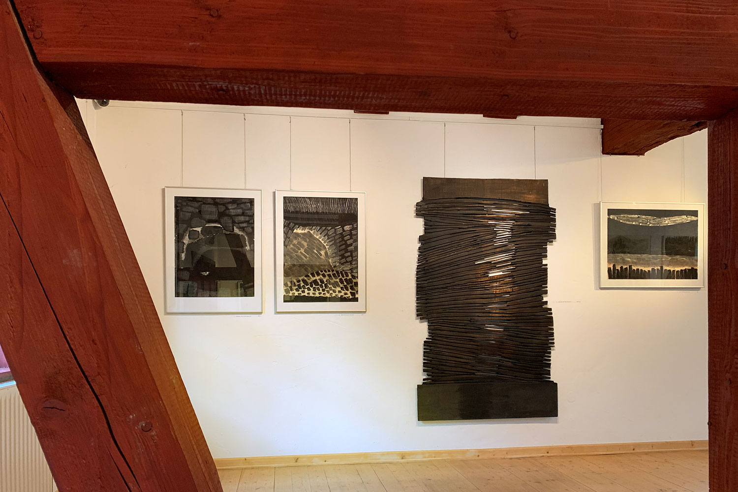 Ausstellung "Rhythmen der Form" . Beate Debus - Landschaftsstrukturen . Galerie im Bürgerhaus Zella-Mehlis 2020