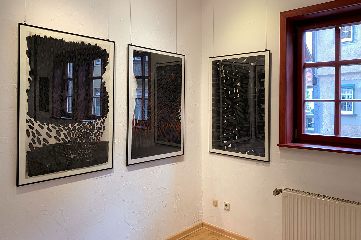 Ausstellung "Rhythmen der Form" . Beate Debus - Landschaftsstrukturen . Galerie im Bürgerhaus Zella-Mehlis 2020