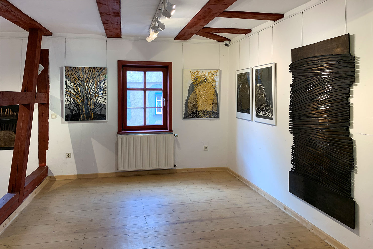 Ausstellung "Rhythmen der Form" . Beate Debus - Landschaftsstrukturen . Galerie im Bürgerhaus Zella-Mehlis 2020