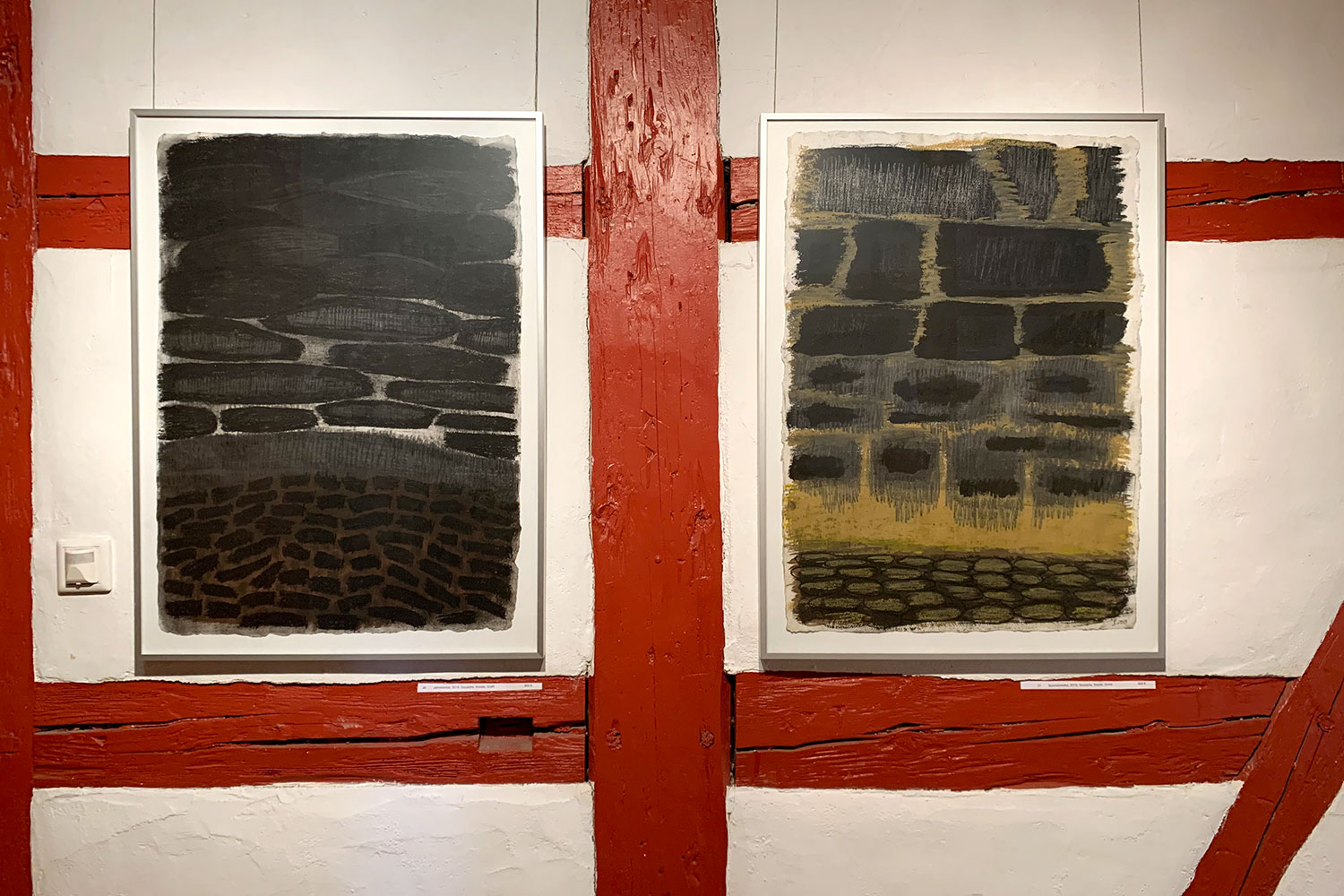 Ausstellung "Rhythmen der Form" . Beate Debus - Landschaftsstrukturen . Galerie im Bürgerhaus Zella-Mehlis 2020