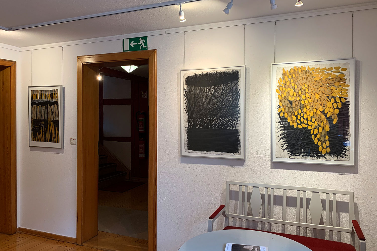 Ausstellung "Rhythmen der Form" . Beate Debus - Landschaftsstrukturen . Galerie im Bürgerhaus Zella-Mehlis 2020