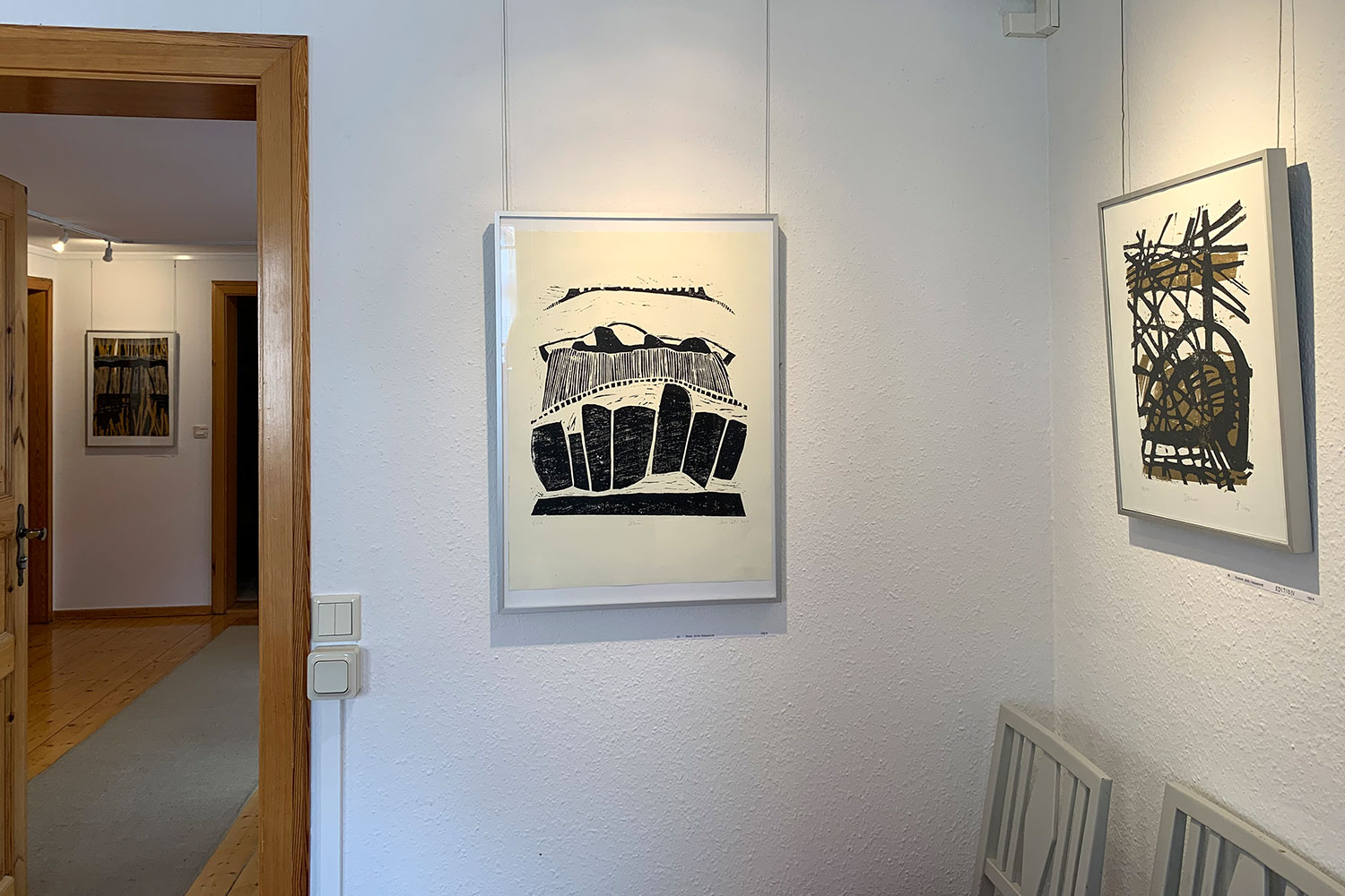Ausstellung "Rhythmen der Form" . Beate Debus - Landschaftsstrukturen . Galerie im Bürgerhaus Zella-Mehlis 2020