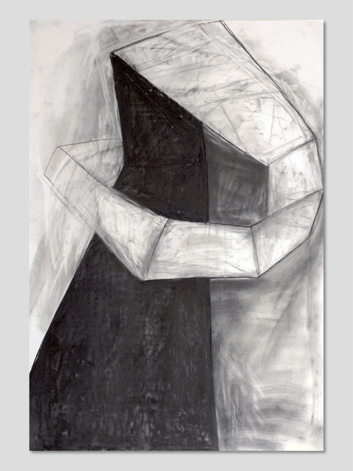 Fängt den Raum 2 . Zeichnung . Beate Debus