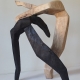 Gegeneinander . Holzskulptur . Beate Debus . 2015