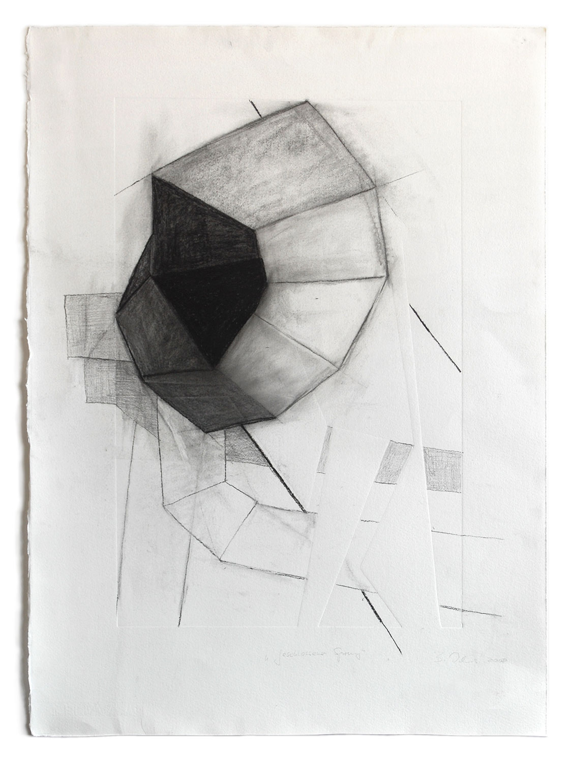 Geschlossener Sprung . Zeichnung . Beate Debus . 2008