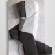 Kopf gehalten . Holzrelief . Beate Debus . 2009