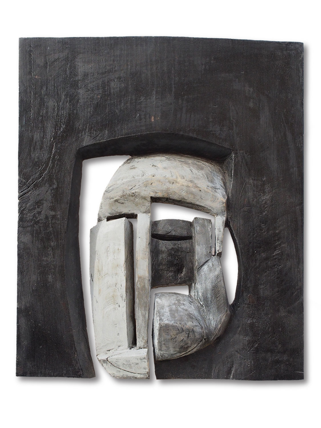 Nacht . Holzrelief . Beate Debus . 2014