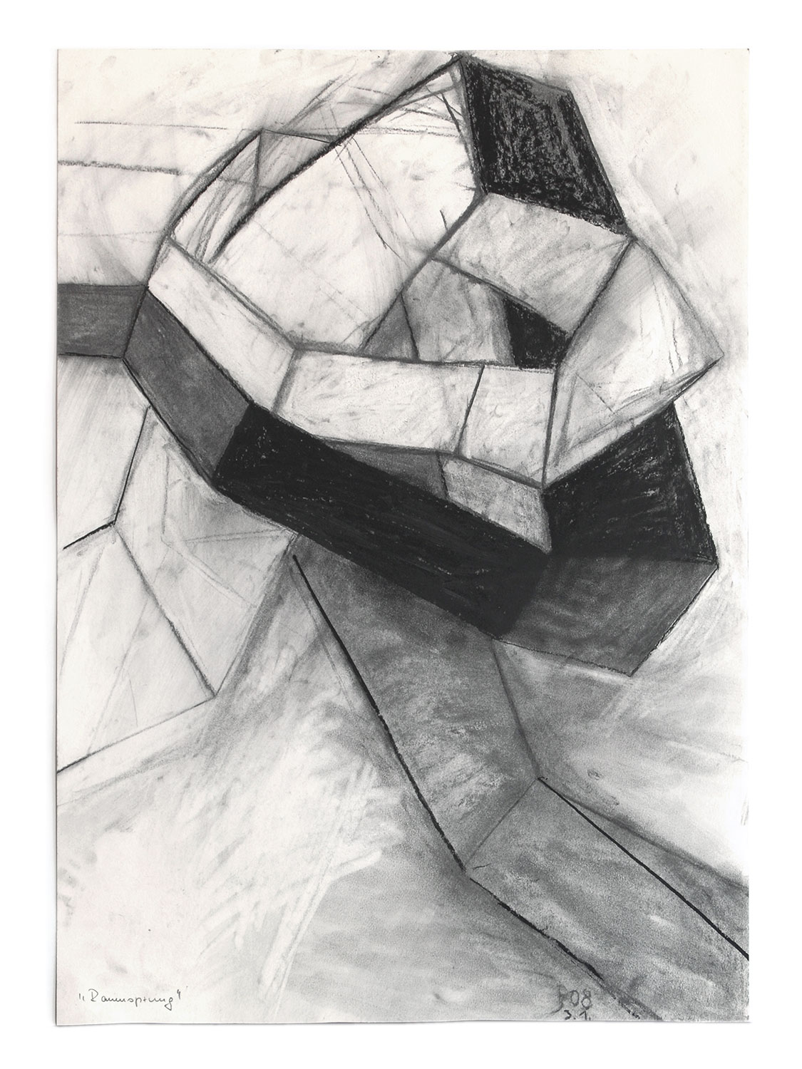 Raumsprung . Zeichnung . Beate Debus . 2008