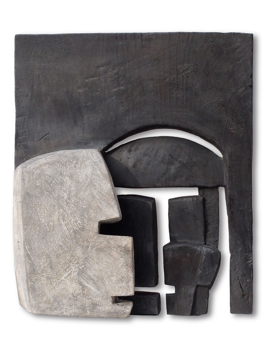 Schattenmaske . Holzrelief . Beate Debus . 2014