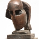 Stiller Kopf . Bronzeskulptur . Beate Debus