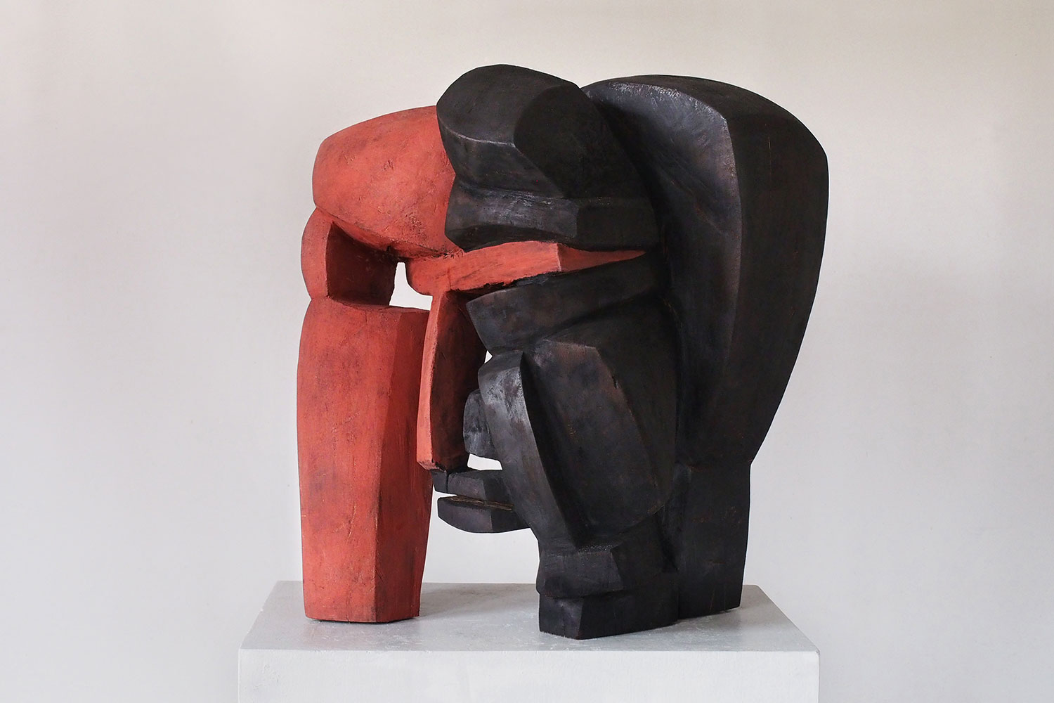 Übergang . Holzskulptur . Beate Debus . 2014